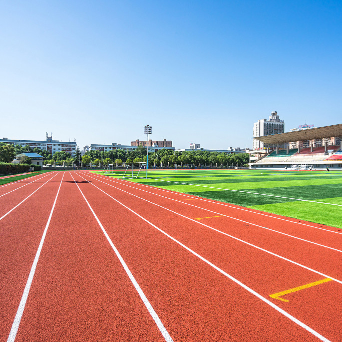 Rustproof Outdoor Sports Surfaces Harmless Synthetic Sports Flooring
