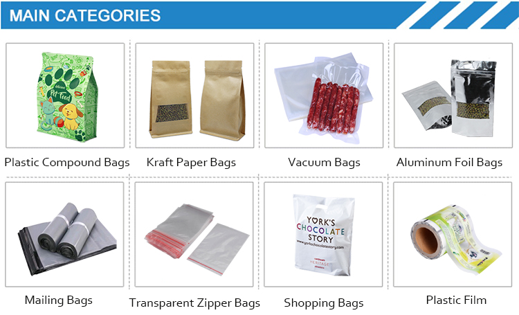 Various Size Inventory Compostable Plastic Zipper Bag