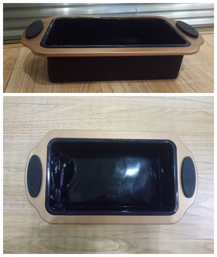 FBTZ1112 for wholesales set of 4pcs silicone/carbon steel muffin/loaf/square/bundt bakewares