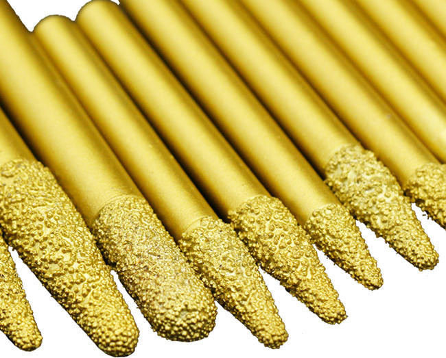 Shk 16mm Conical CNC Diamond Engraving Bit Vacuum Brazed