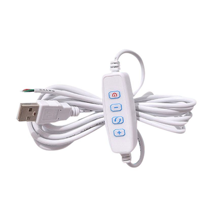 5V Power Dimming Switch Dimmer USB Charger Cable for Led Strip