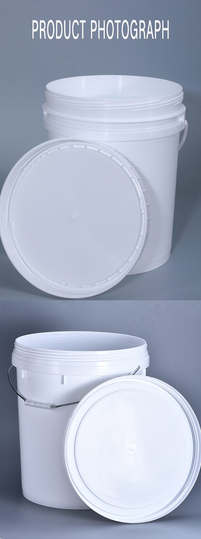 Polyethylene PP Drink Bucket Plastic Pail 5 Gallon Food Safe Custom Printing