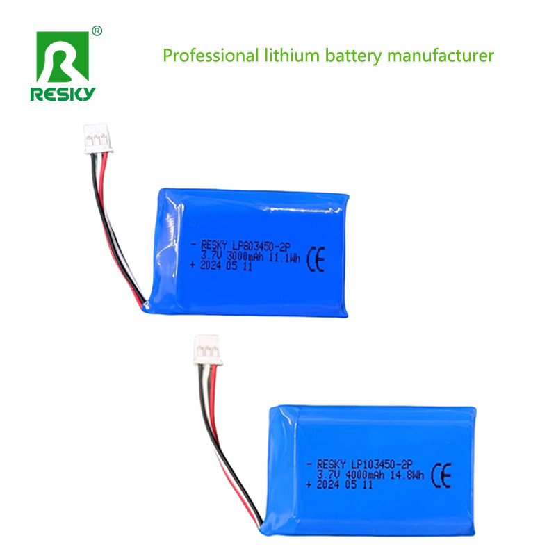 Rechargeable Lipo Li Polymer Cell 803450 3.7V 1500mAh 5.5wh