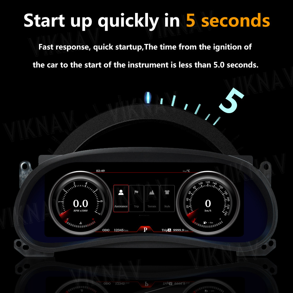 Digital Cluster Linux Screen Car Dashboard For Jeep Wrangler 2011-2017