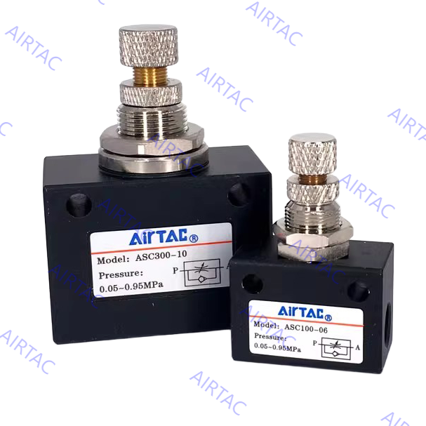  AIRTAC Flow control valve ASC series 1/8&quot; 1/4&quot; 3/8&quot; 1/2&quot; Air manual valve ASC100 ASC200 ASC300 Manufactures
