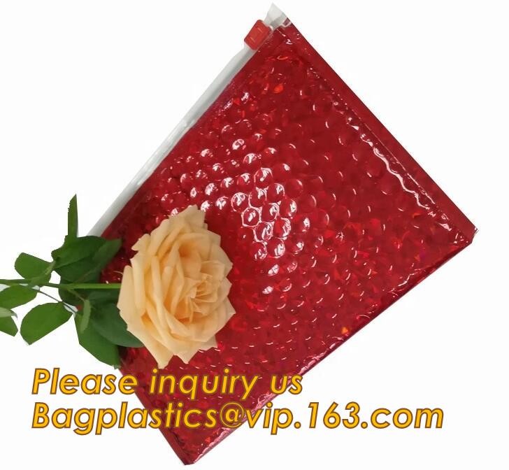 Custom Bubble Zip lockkk Packaging Bag Slider Padded Bag,Anti Shock Plastic PE Material Mailer Zip Lock Padded Bag /Slider