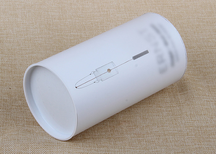 QS Gift Packaging Paper Composite Cans Moisture Proof With PP Plastic Cap