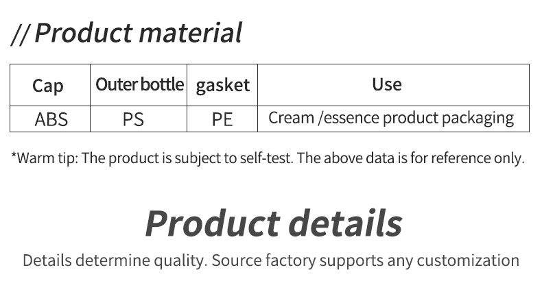 Logo Printing Customized Acrylic Cosmetic Pump Bottles for in Skin Care Cream 50g and 100ml Luxury Skincare Packaging Set