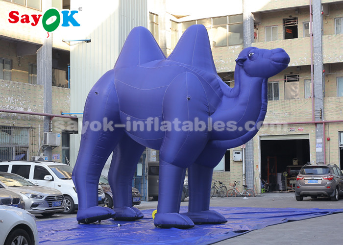 Dark Blue Inflatable Cartoon Characters For Outdoor Advertisement / Giant Inflatable Camel