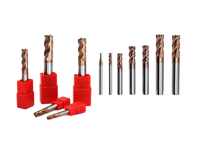 Micro Grain Size Solid Carbide High Feed End Mill , Metal Milling Bits Acid Resistance