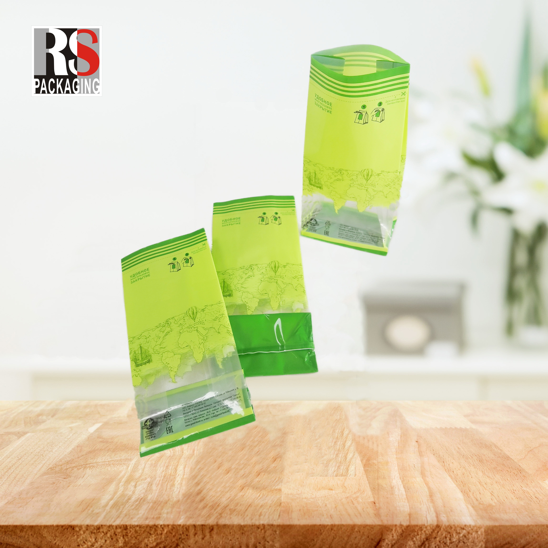 Plastic Flat Bottom Bag Packaging Bopp Opp Clear Cellophane Packaging Bags For Candy