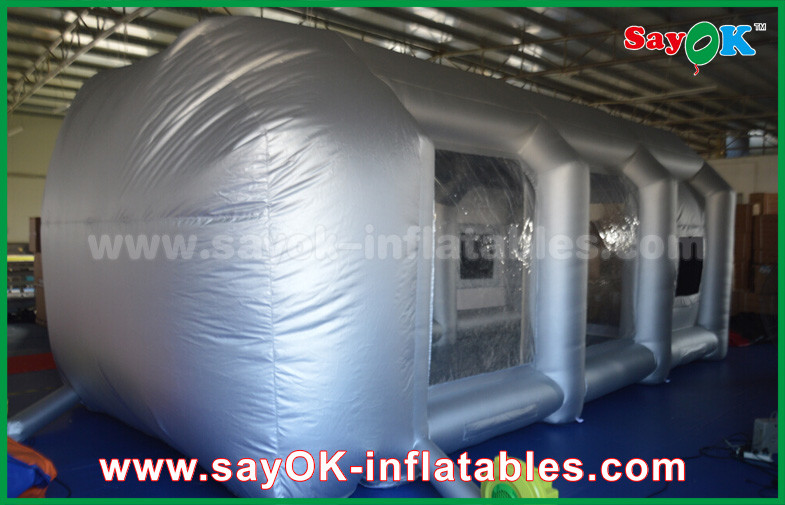 Inflatable Car Tent Mobile Inflatable Air Tent / Inflatable Spray Booth With Filter For Car Cover