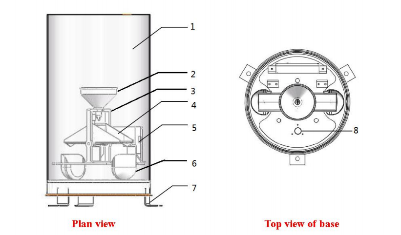 Steel Stainless BGT WS-601SS5 RS485 Tipping Bucket Rain Gauge for Environmental Monitoring