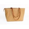 Buy cheap Sustainable Brown Washable Tote Bags Kraft Paper Shopping Bag ladies handbags from wholesalers