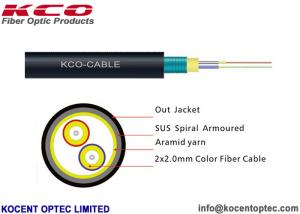  Armored Optical Fibre Cable FTTA 7.0mm G657A Field Army Military TPU LSZH Material Manufactures