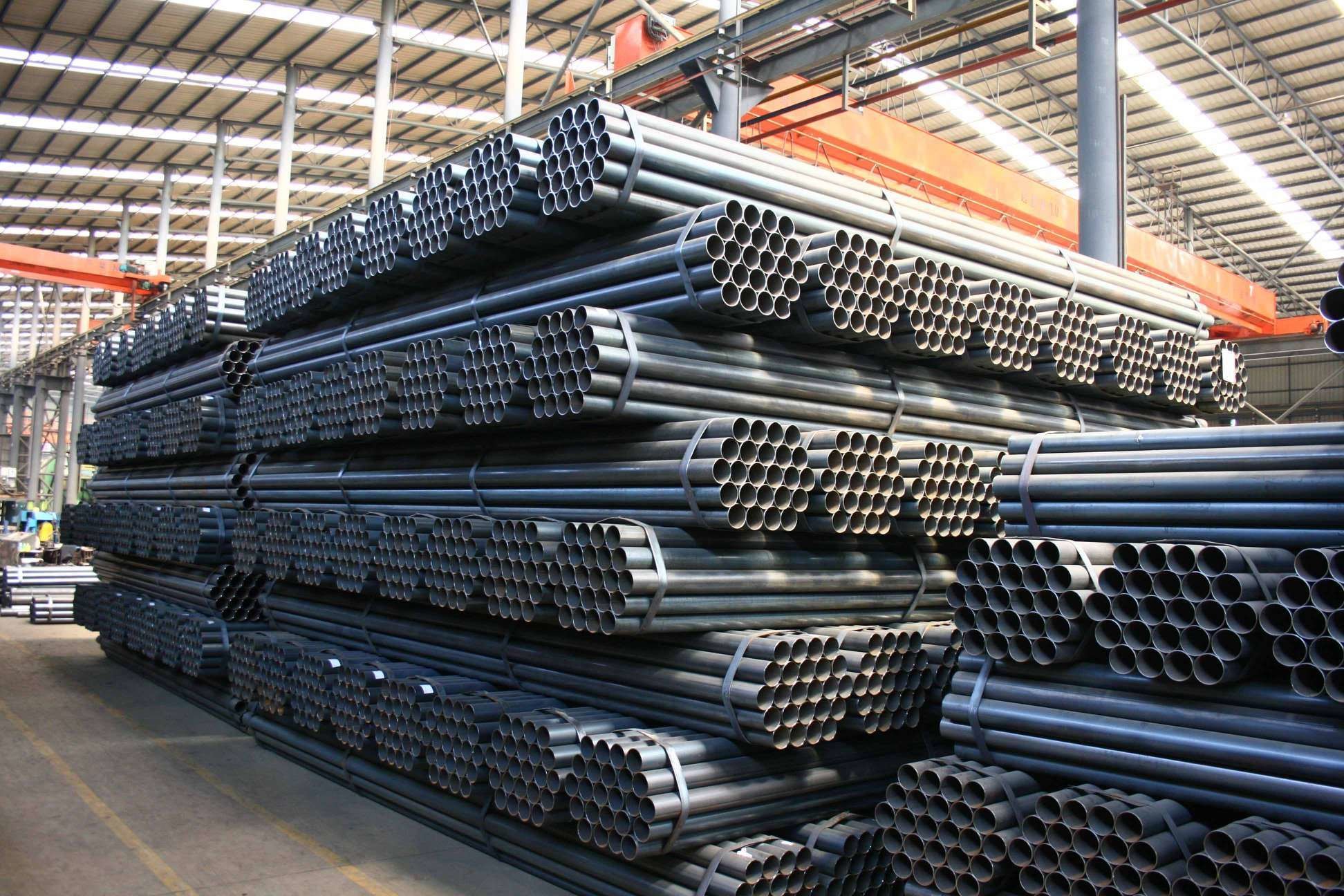 Astm A53 Q235B Black Iron Pipe , Sch40 Steel Pipe