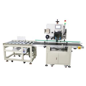 Carton Packaging Automatic Transparent Adhesive Label Applicator for Box Sealing