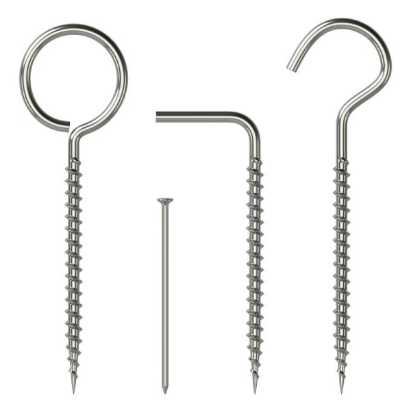 45mm M4 M6 M8 M10 316 Open Eyes Hook Screw Din580 Metal Stainless Steel Self