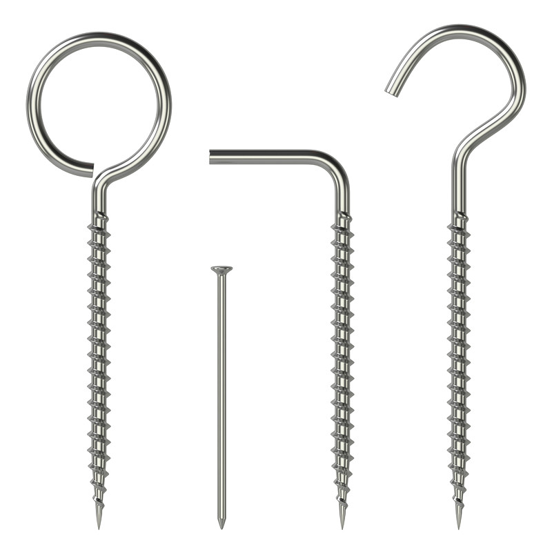 45mm M4 M6 M8 M10 316 Open Eyes Hook Screw Din580 Metal Stainless Steel Self Tapping Sheep Eye Screws