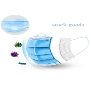 China Elastic Earloop 3 Ply Disposable Face Mask High Filtration Efficiency on sale