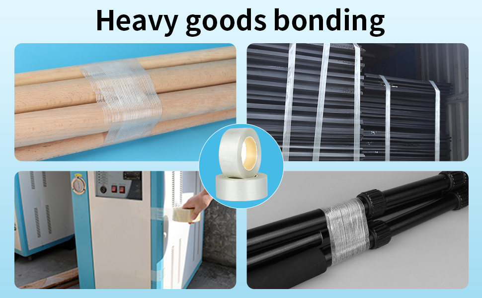 Hot Melt Fiberglass Mesh Tape With Cross Fiber Filament Strapping Waterproof