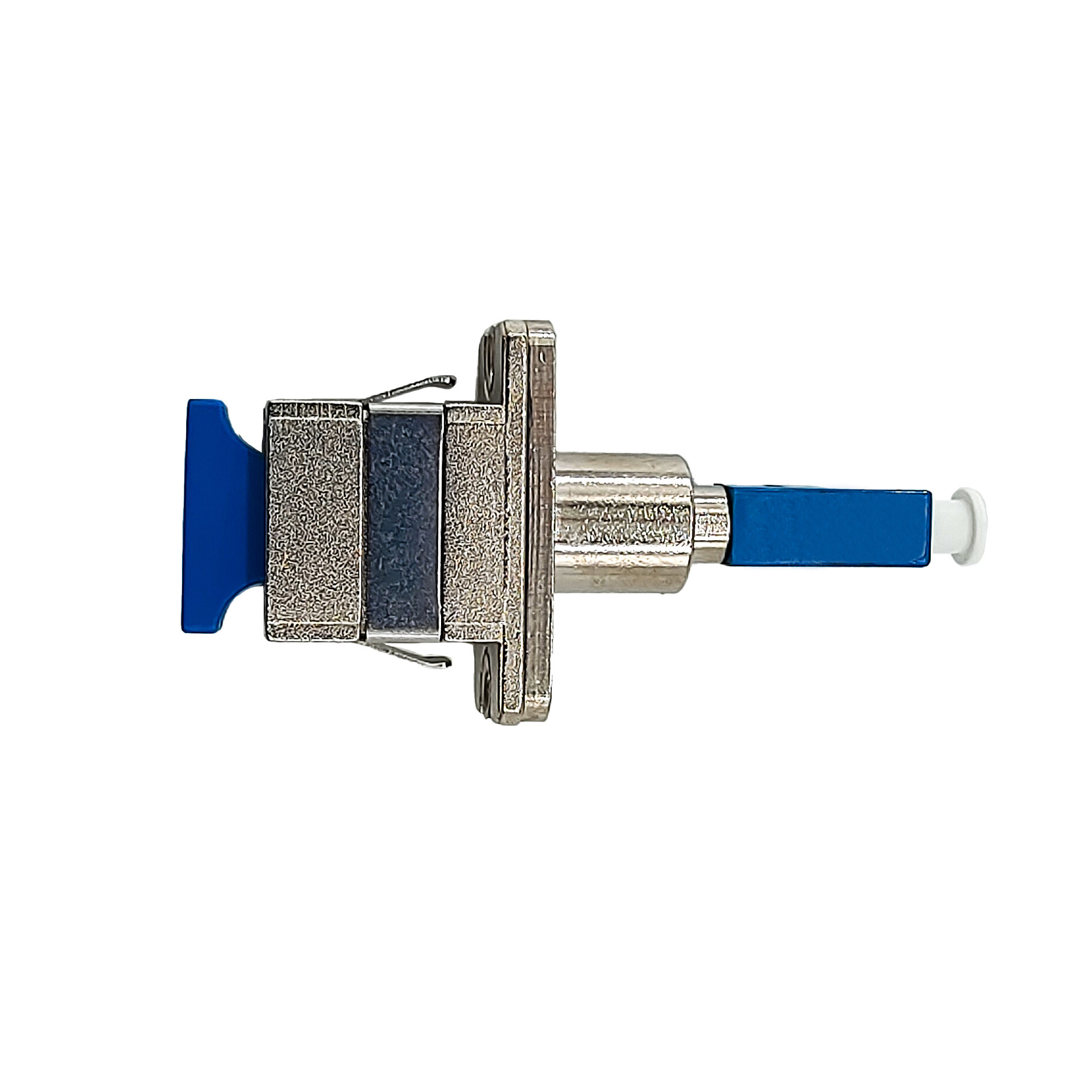 SC UPC Female To LC UPC Male Fiber Hybrid Adapter Simplex Singlemode Metal