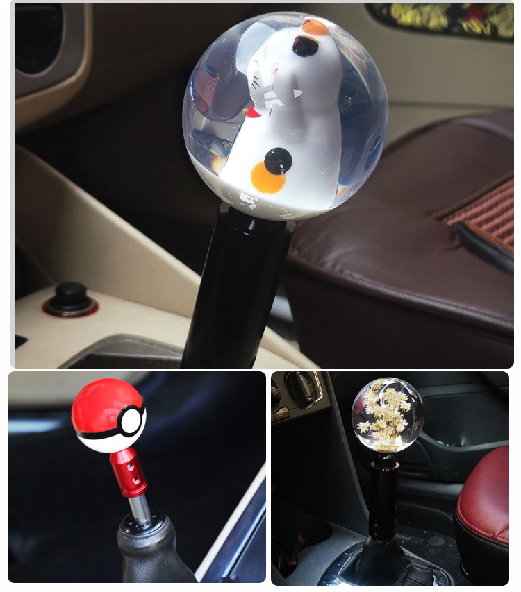 gear stick spoon pokeball amber personalized master rounded ball shift knob