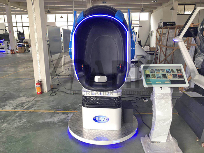 Commercial egg chair VR roller coaster simulator EPARK theme park earn money 9D VR 1 seat cinema