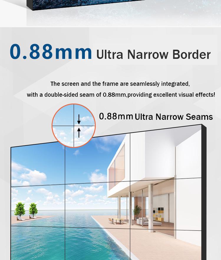 49 Inch Contrast Ratio ADS Panel LCD Splicing Screen With 72% Color Gamut 03