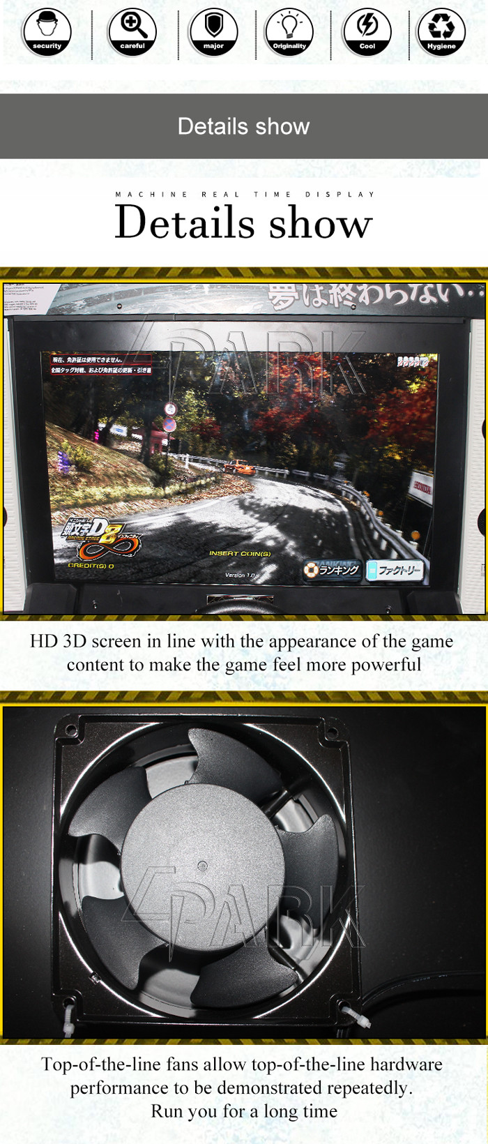 Amusement Racing Arcade Video Game Machine Flame Car Simulator Ce Certificate