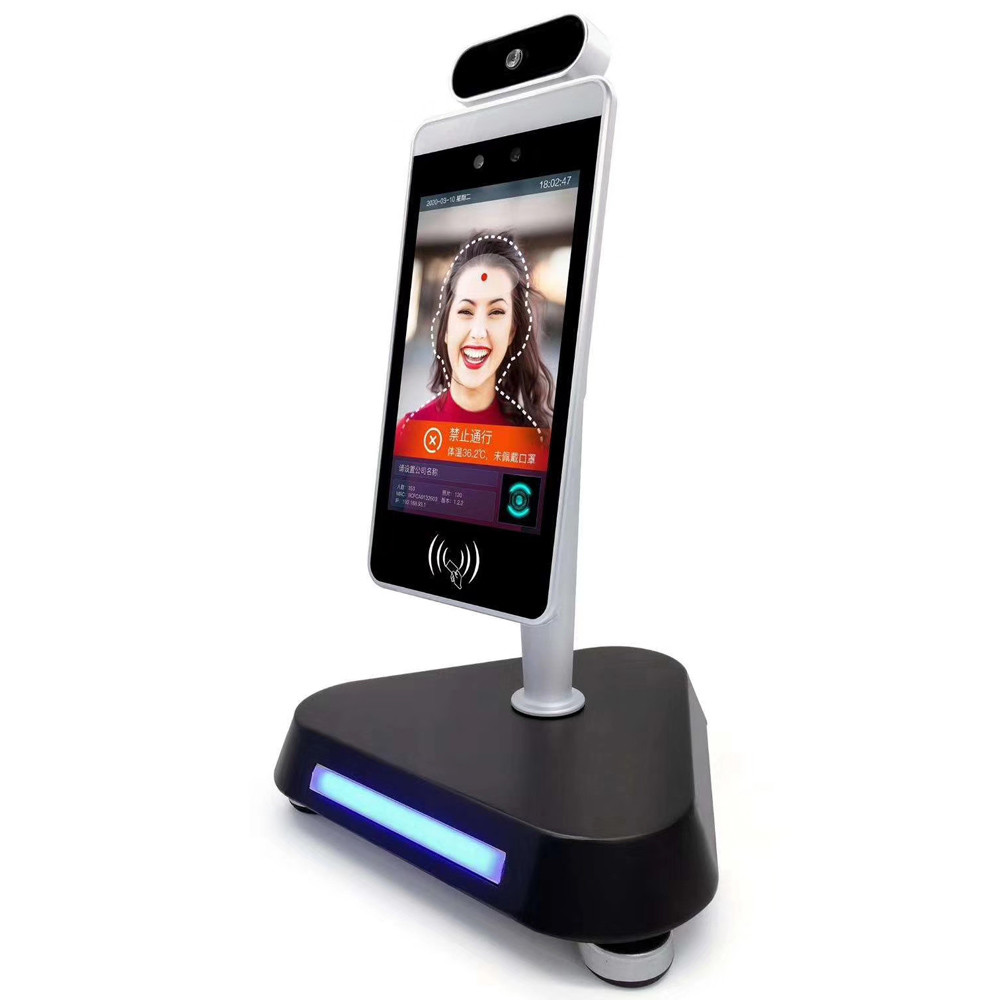 Outdoor Automated 1080P Temperature Screening Kiosk
