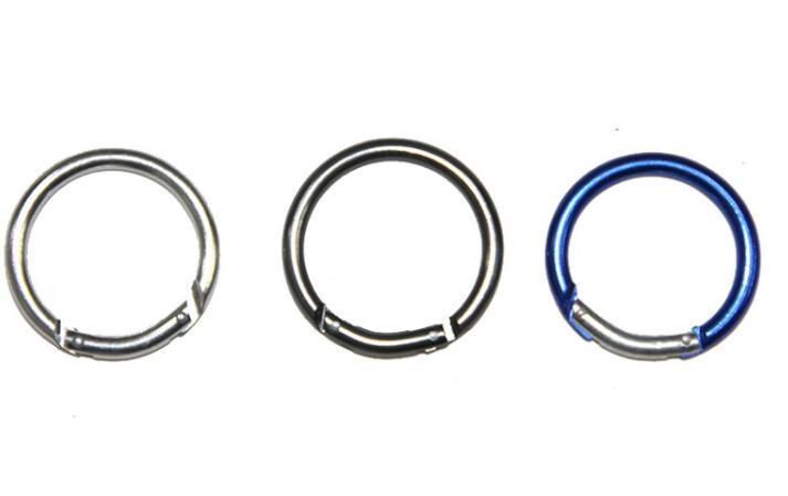 5x50mm Cirlce Shaped Not For Climbing Aluminum Carabiner 50pcs/bag