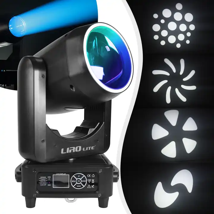 200W Beam Moving Head Light 24 Prisms Luces Discoteca 7r Beam Moving Head