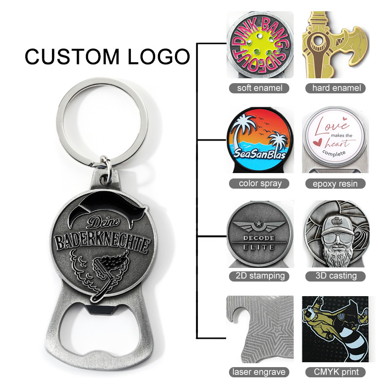 Custom Various Magnetic Metal Paint Bottle Opener Beer Bottle Opener