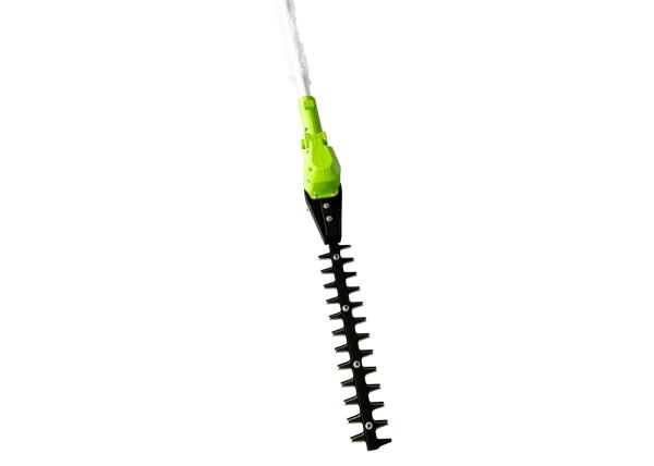 900W Rear Battery Powered Extendable Hedge Trimmer Lightweight Cordless