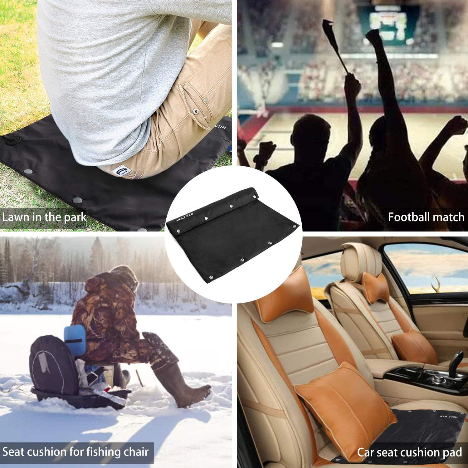 USB 5V Electric Warmer Pad , ODM Electric Heat Pack 55degrees Temperature