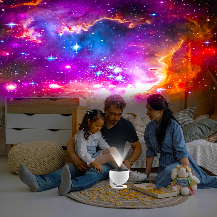 Portable Solar System Planetarium Projector , Rotating Nebula Night Light Projector