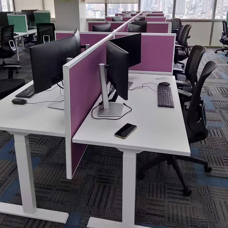 Office Modular Workstation 5 Person Staff Office Desk Open Office Workstation