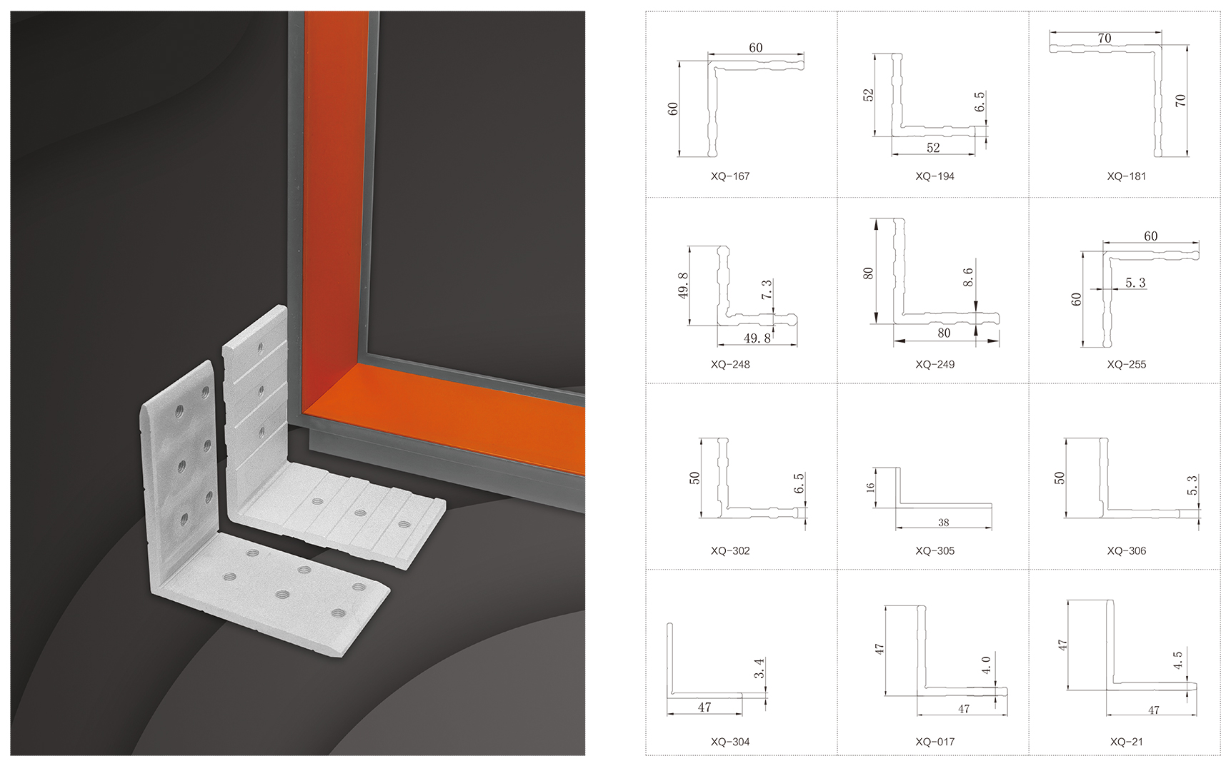 Modern Aluminium Corner Joint For Villa Balcony Door Opening Cover