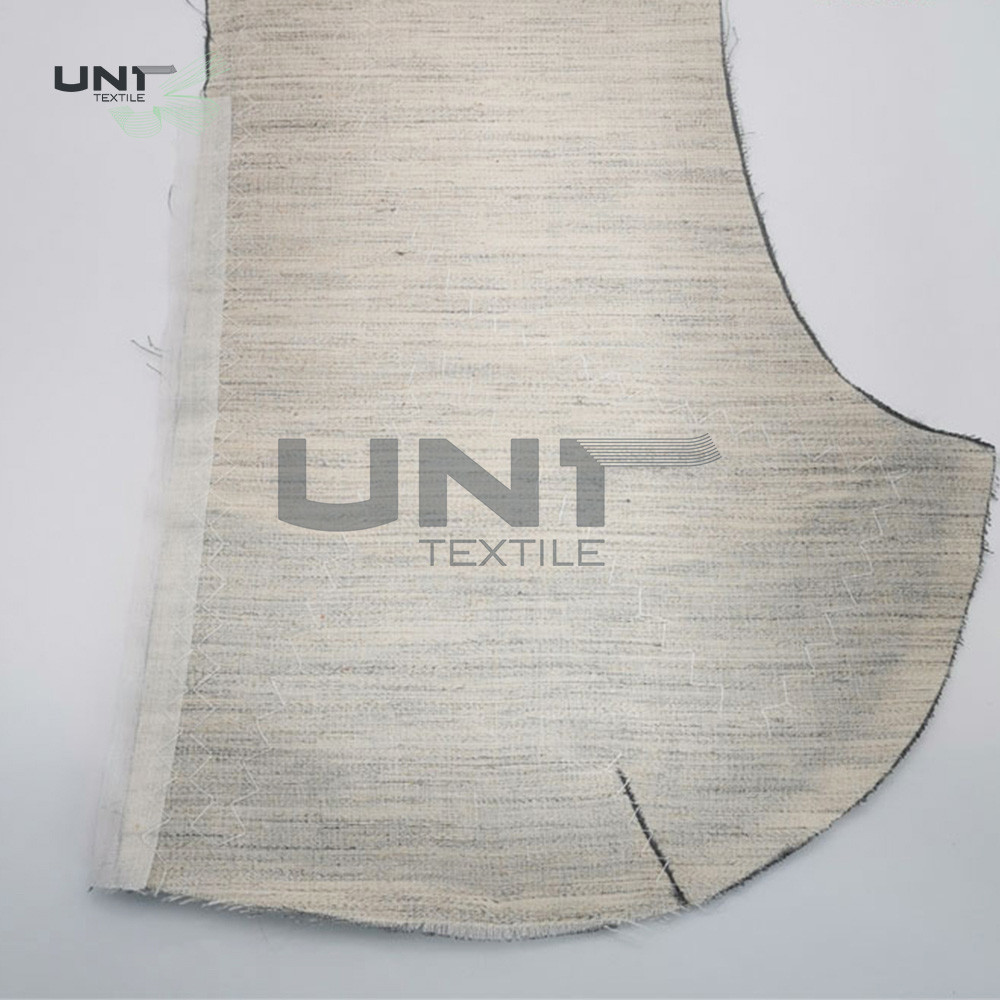 Woven Chest Piece Garments Accessories Polyester Fabric With Non Woven Felt