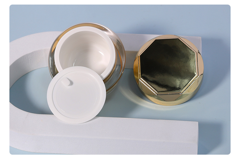 Acrylic Plastic Bottle 40ml / 100ml Lotion Bottles Empty For Luxury Skincare Cosmetic Packaging