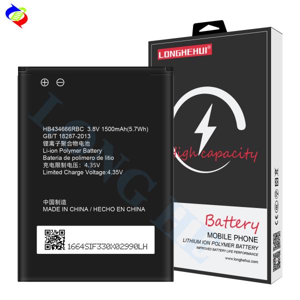 Wholesale HB434666RBC 3.8V 1500mAh Original Mobile Phone Battery for Huawei