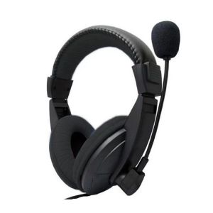 Noise Cancelling Headset With Dual Connection Modes Simple Controls For Office