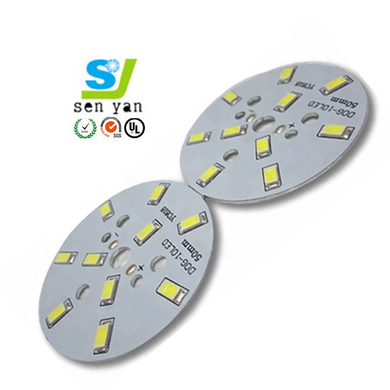 Aluminum Substrate LED Circuit Board Single Side 1 - 2oz Copper Thickness Customized