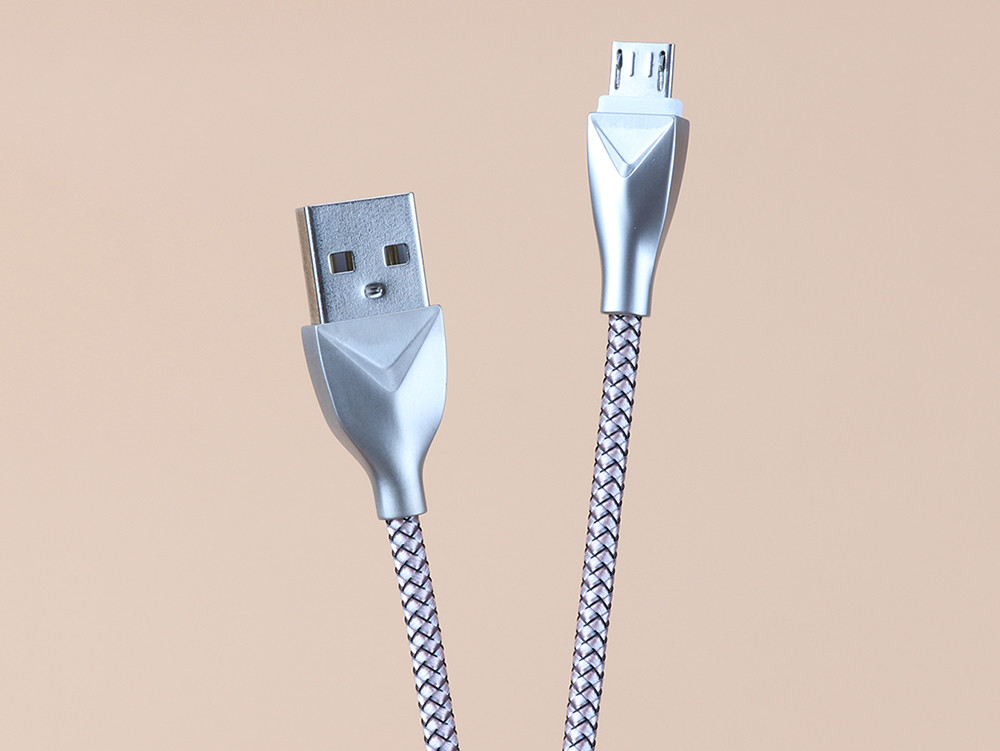 Braied Mesh Andriod USB Extend Data Cable , Fast Charging USB Extension Power Cable
