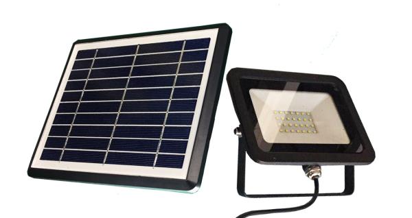 10W Solar Powered Exterior Wall Lights Warm White 3000K Ground Stake Solar