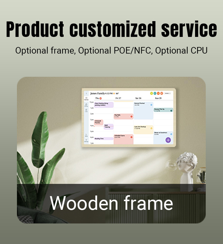 ELC New design calendar checklist display RK3576 android 13 smart touch screen calender smart calendar family