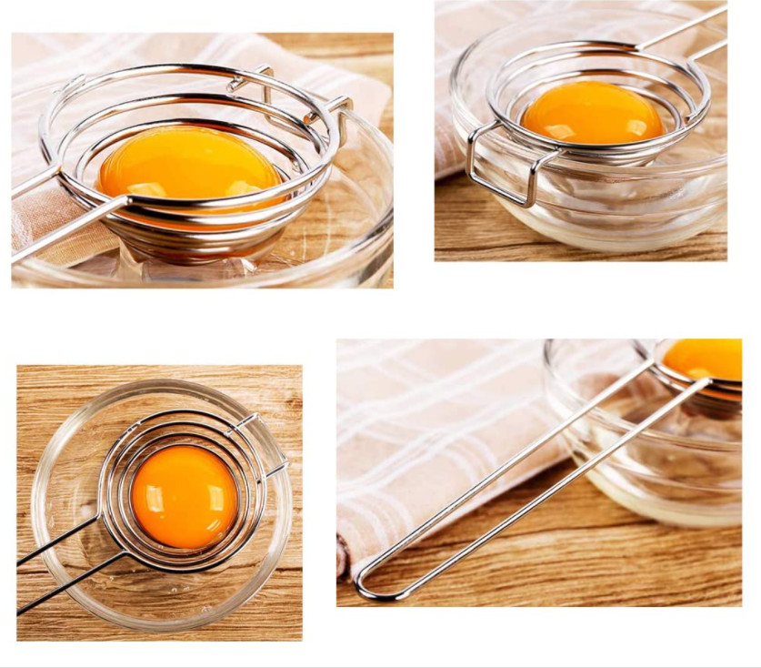 Stainless Steel Kitchen Gadget Tools Egg Separator Rustproof
