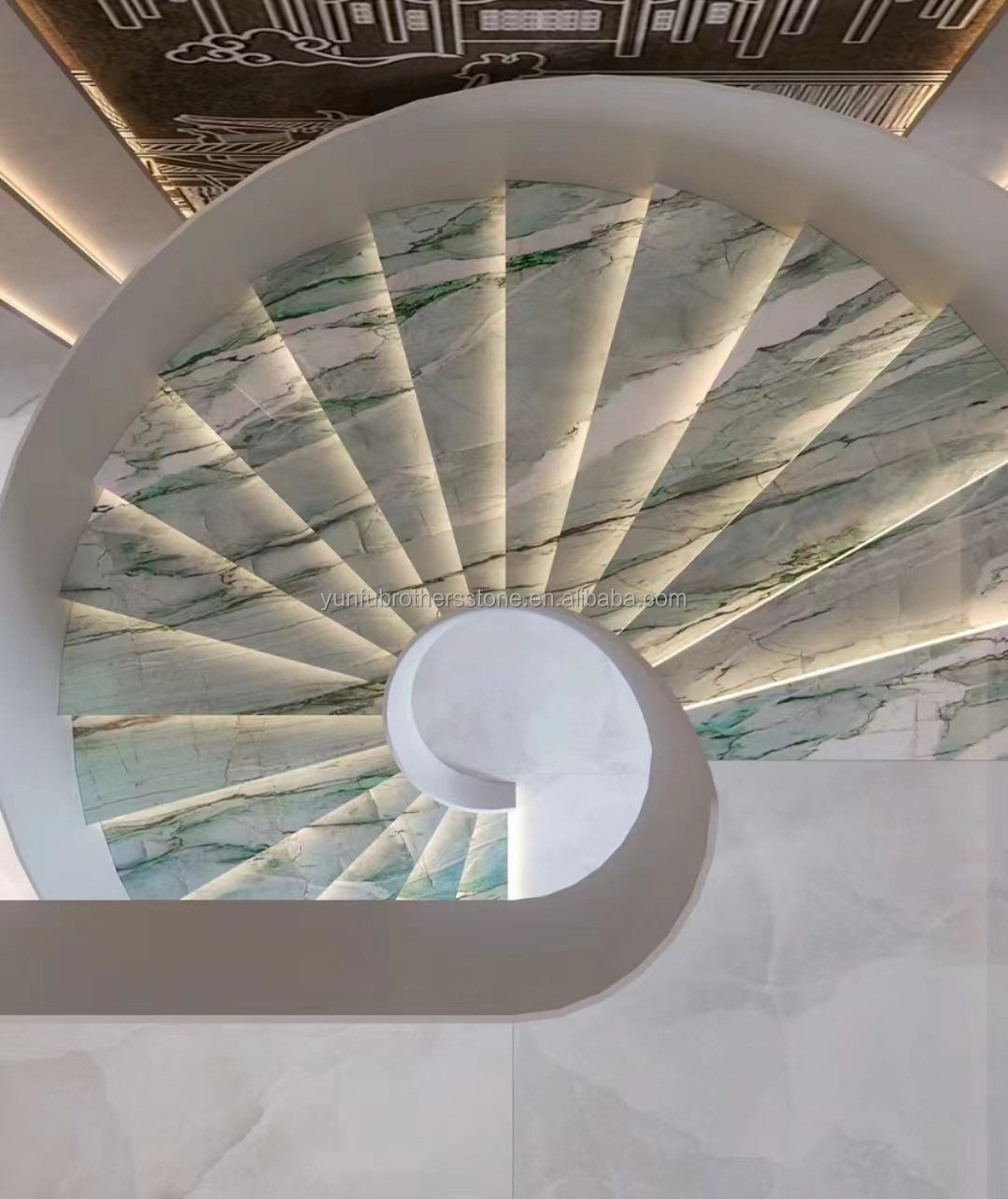Artificial Stone Stair Material Modern Design Luxury Indoor Non Slip Floor Tiles
