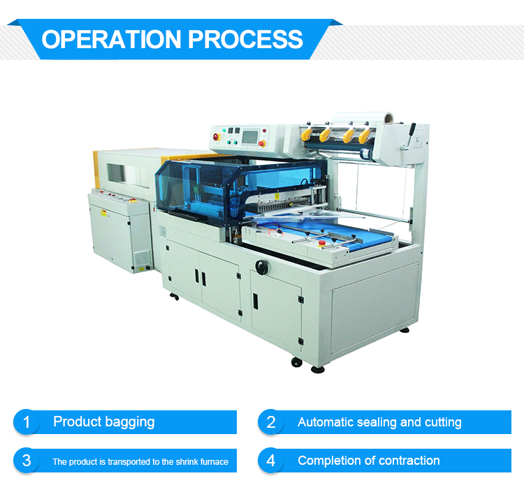 Pe Film Automatic Box Book Pizza Film Packing Shrink Wrapping Machine For Carton Box